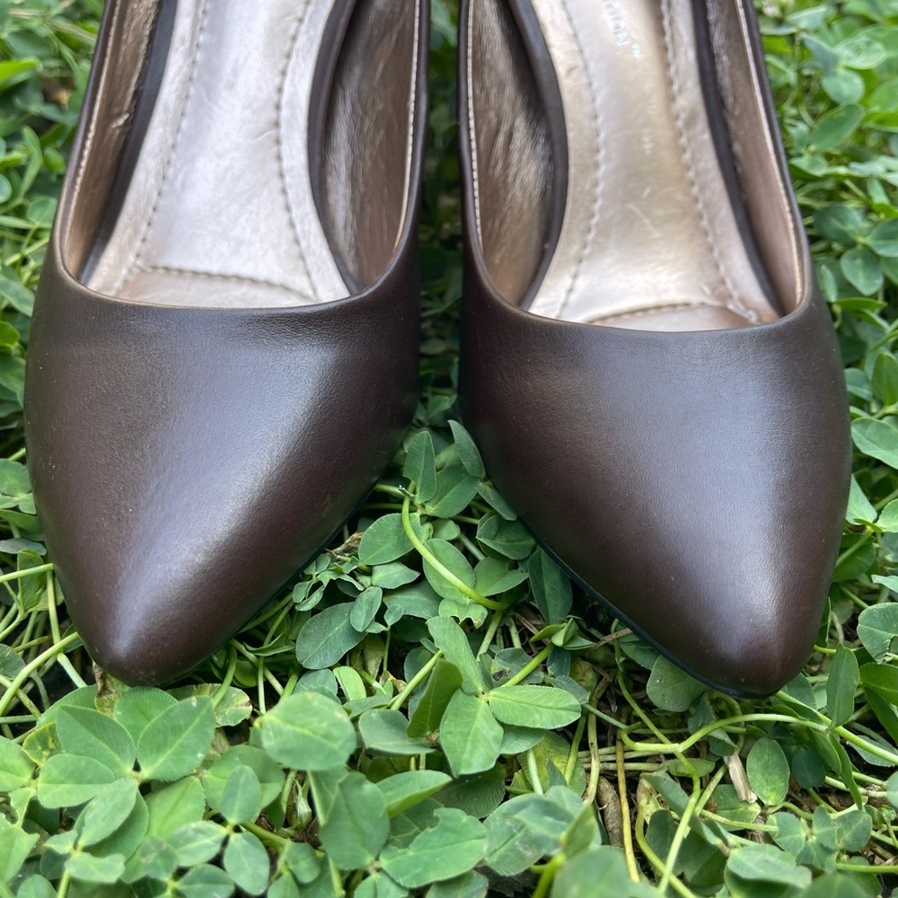 Bcbgeneration Leather Brown Pumps - image 3